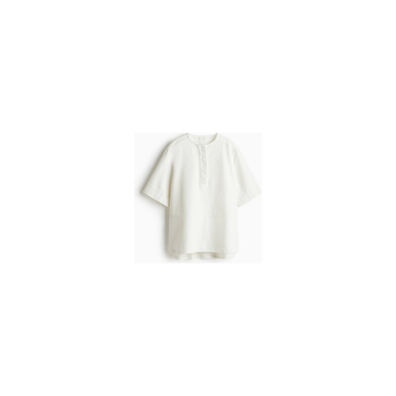 H&M - Džínový top přes hlavu - Bílá