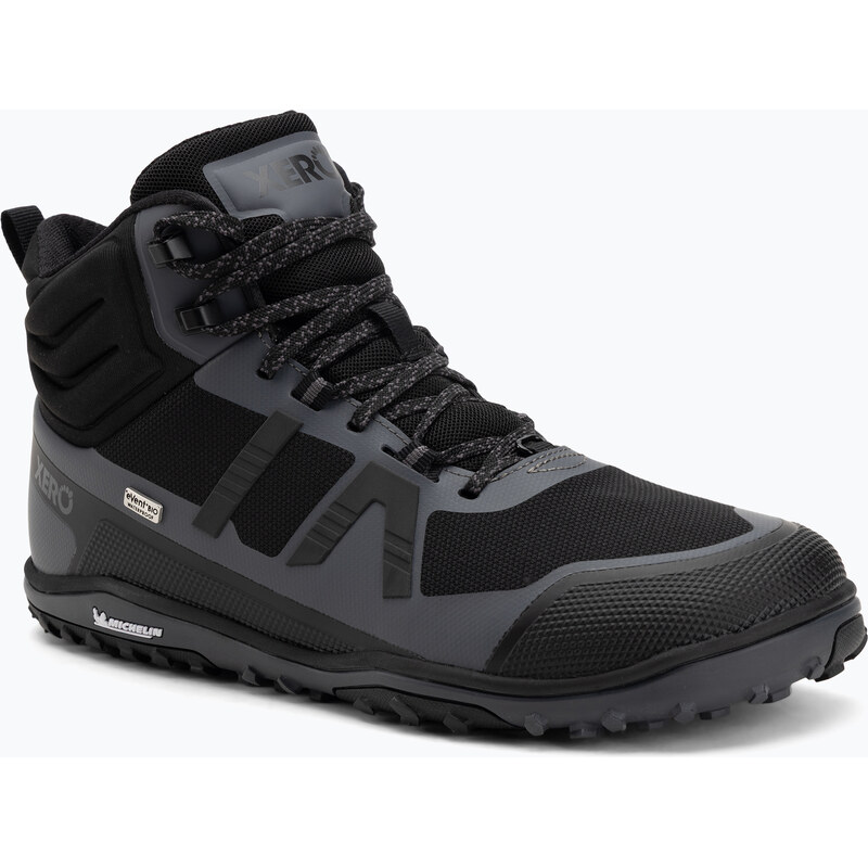 Barefoot boty Xero Shoes Scrambler Mid II WP black/asphalt