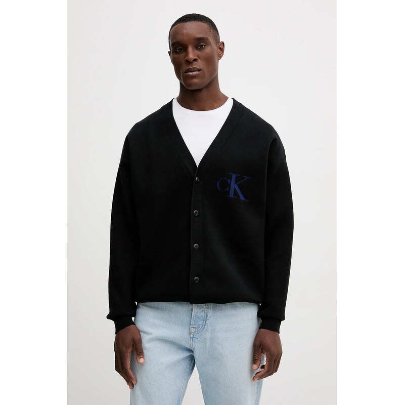 Calvin Klein Jeans Kardigan s příměsí vlny Calvin Klein Jeans