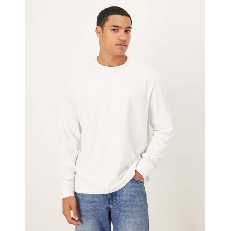 Abercrombie & Fitch long sleeve premium heavyweight t-shirt in