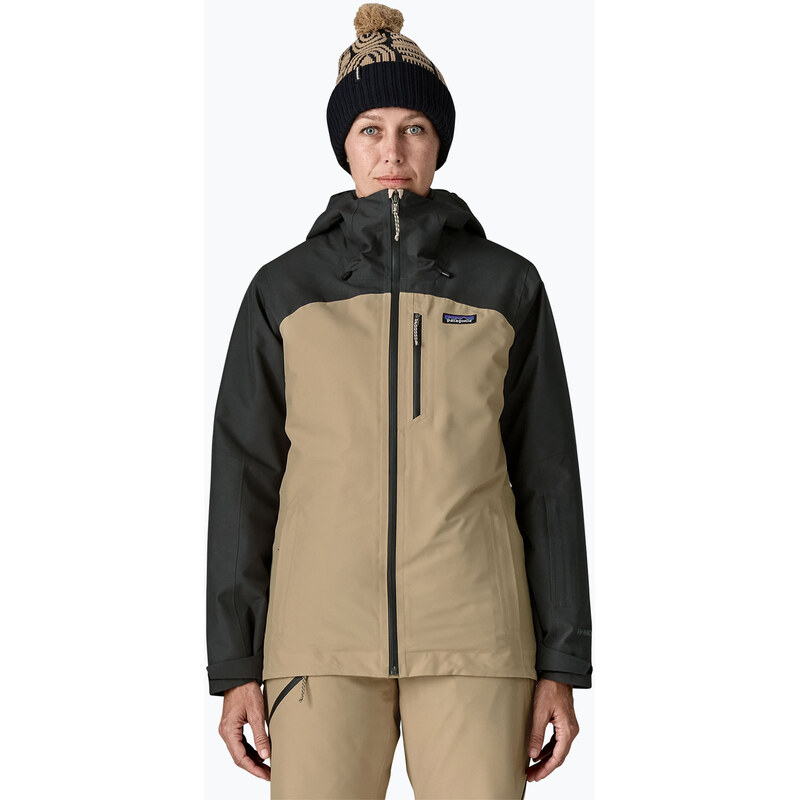 Dámská nepromokavá bunda Patagonia Insulated Powder Town oar tan
