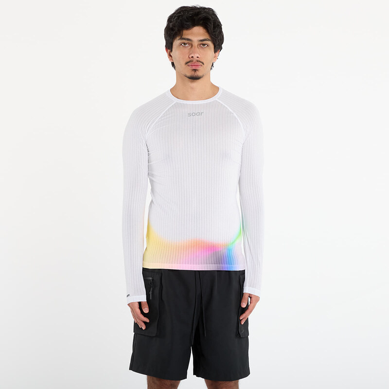 SOAR Running Tričko SOAR Race Base White/ Summer Rainbow S