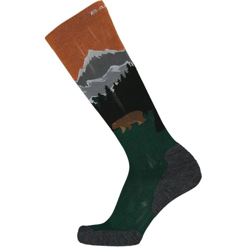 PONOŽKY SNB BARTS SNOW SOCK BEAR - zelená -