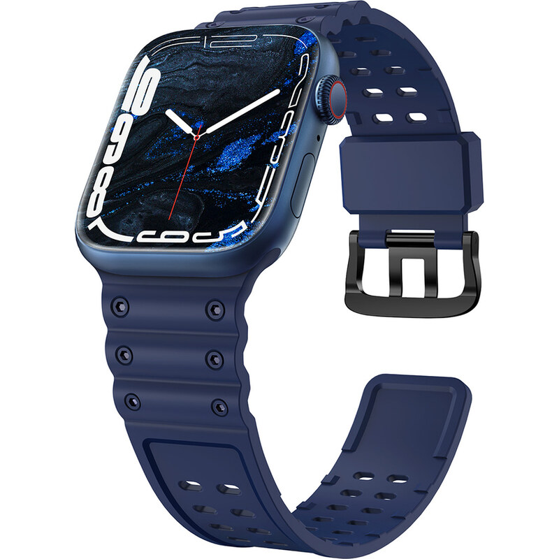 Hurtel 1Mcz Waves silikonový řemínek pro Apple Watch 38mm / 40mm