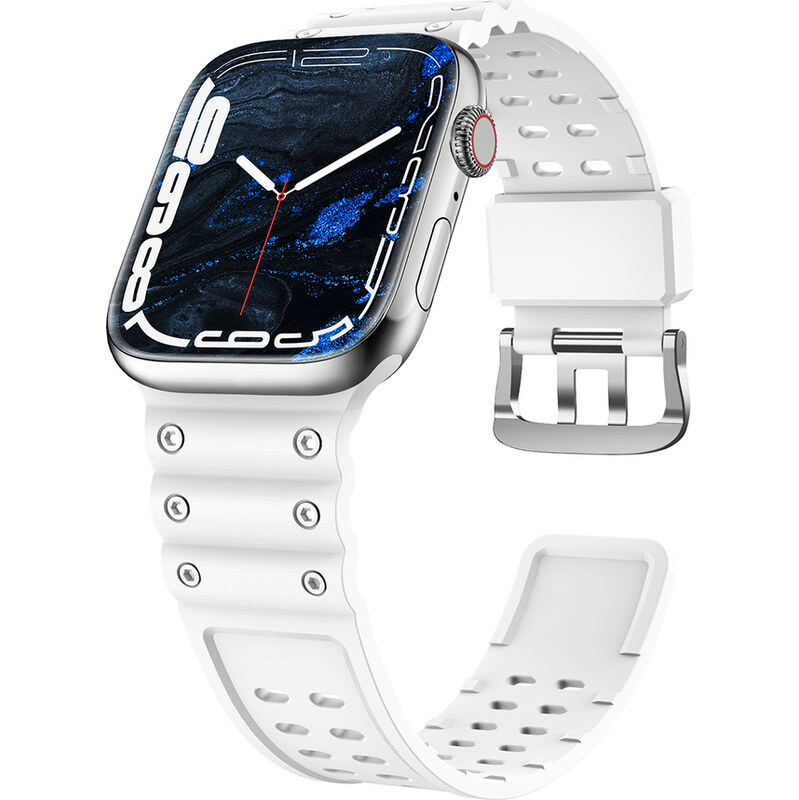 Hurtel 1Mcz Waves silikonový řemínek pro Apple Watch 38mm / 40mm