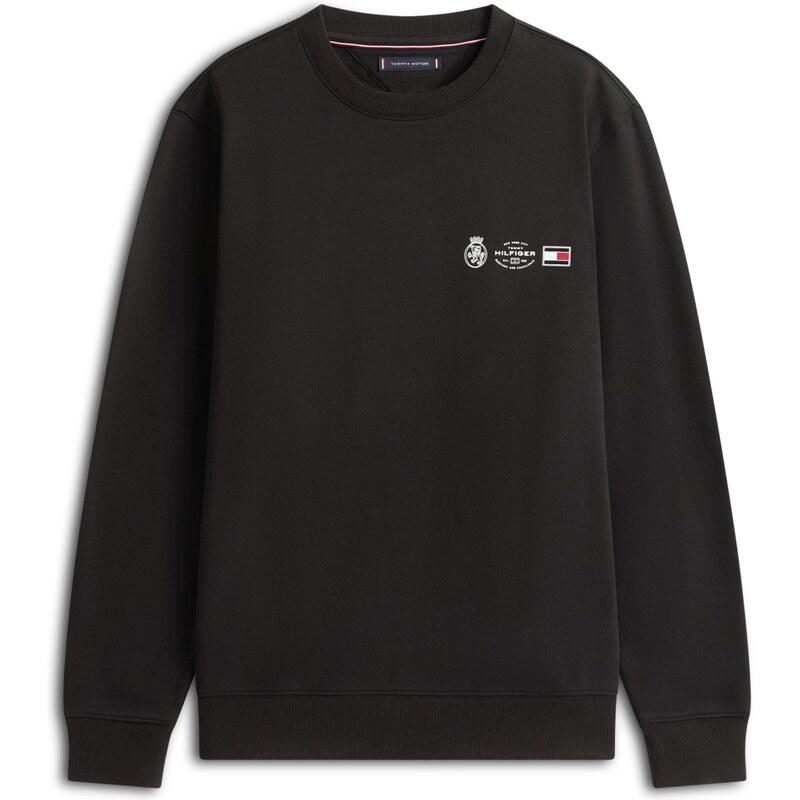 Tommy Hilfiger Small Crest Outline Crewneck BLK