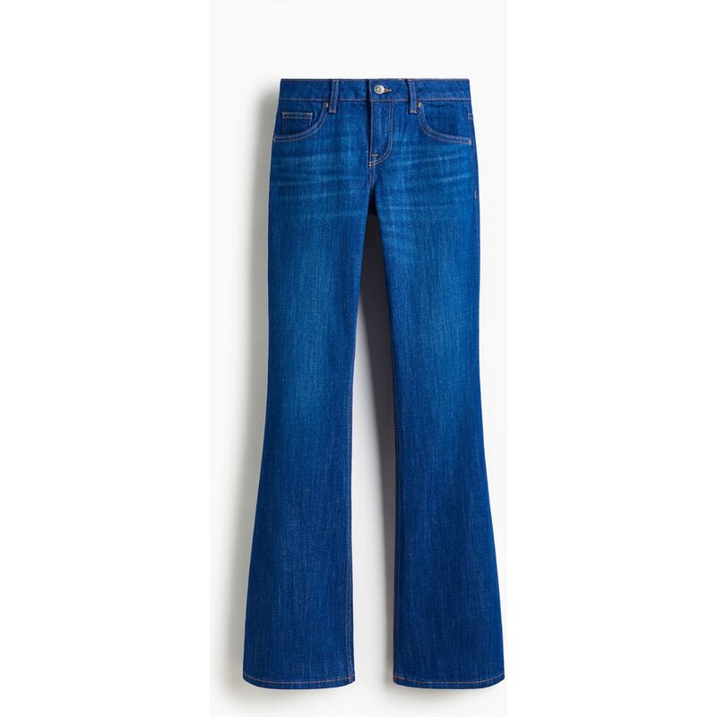 H&M - Flared Low Jeans - modrá 109034906