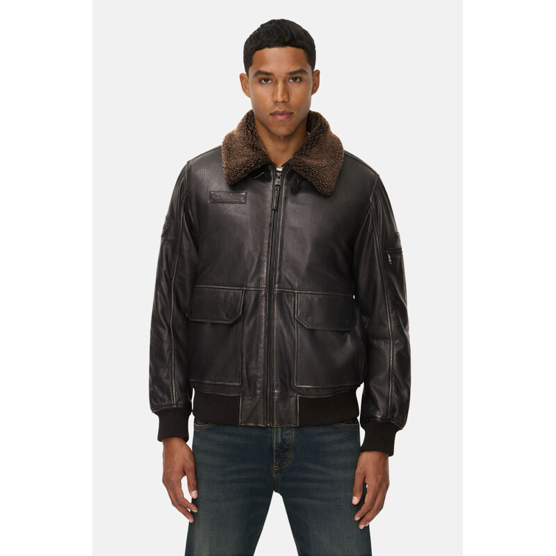 BUNDA CAMEL ACTIVE LEATHER BLOUSON