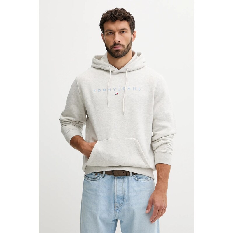 Tommy Jeans mikina s kapucí pánská s bavlnou