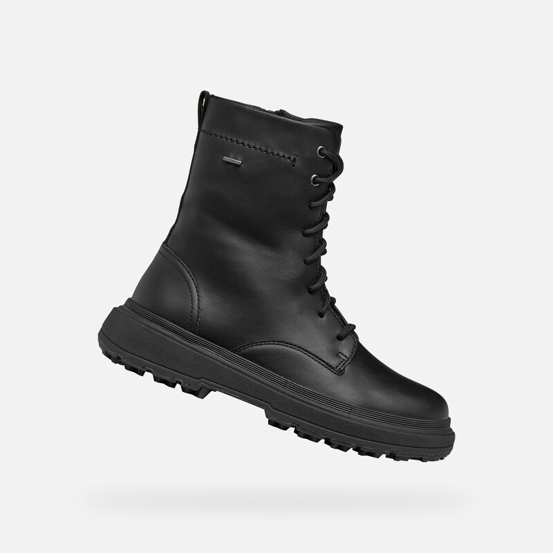 Černá dámská kotníková obuv Geox Lamidie + Grip ABX - Dámské 102421225