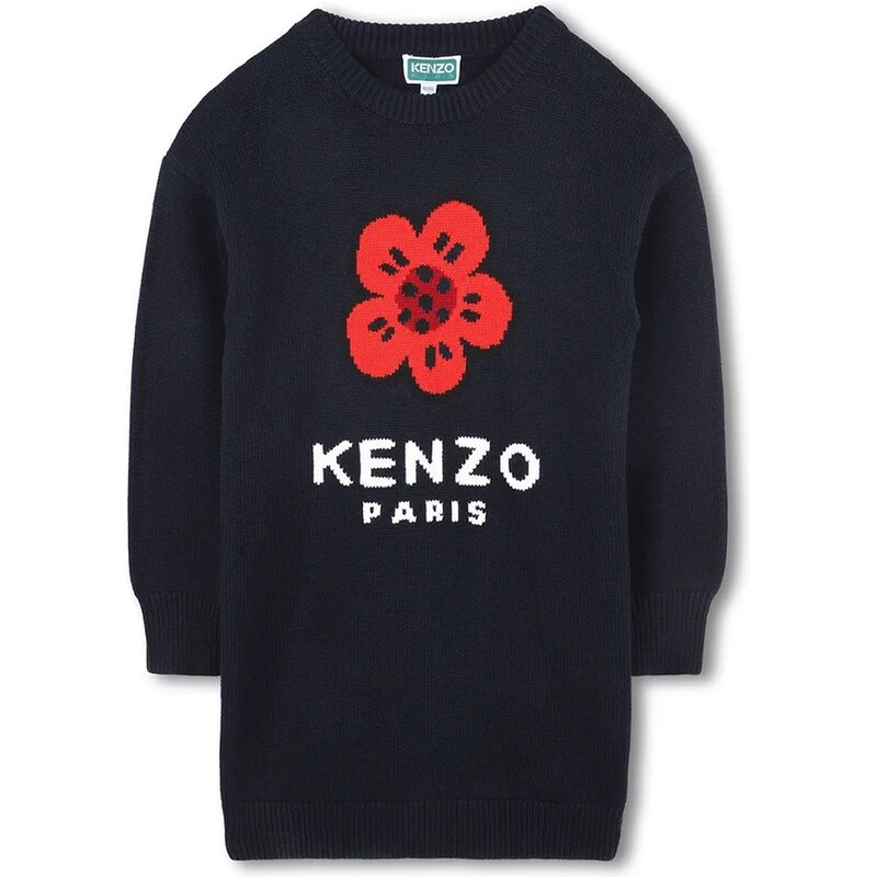 Kenzo Kids Dětské šaty s příměsí vlny Kenzo Kids