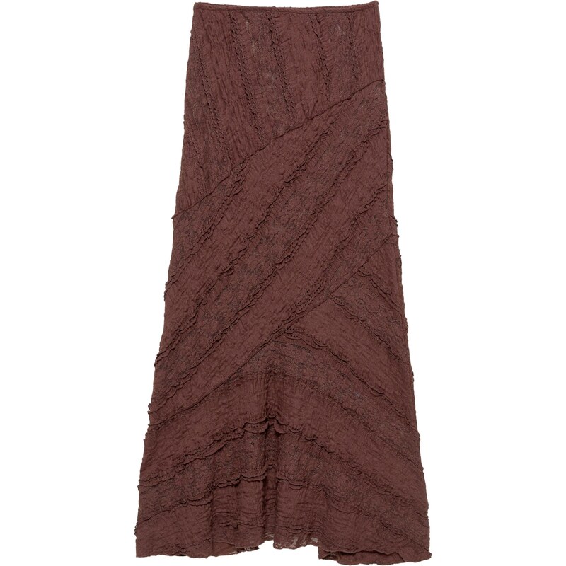 Pull&Bear Sukně kaštanově hnědá 109091726