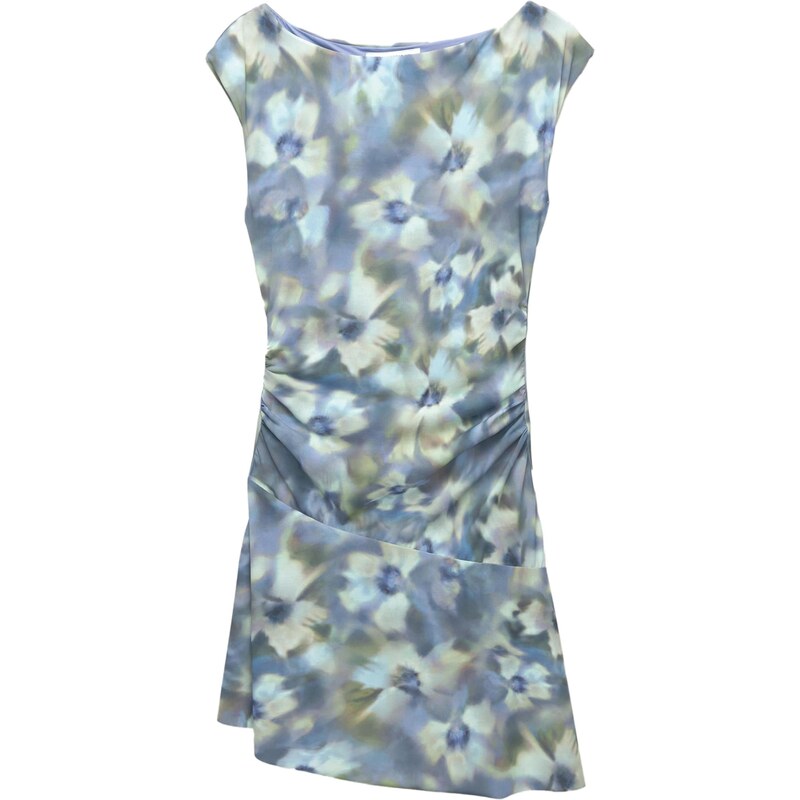 Pull&Bear Šaty opálová / světlemodrá / olivová / pastelově
