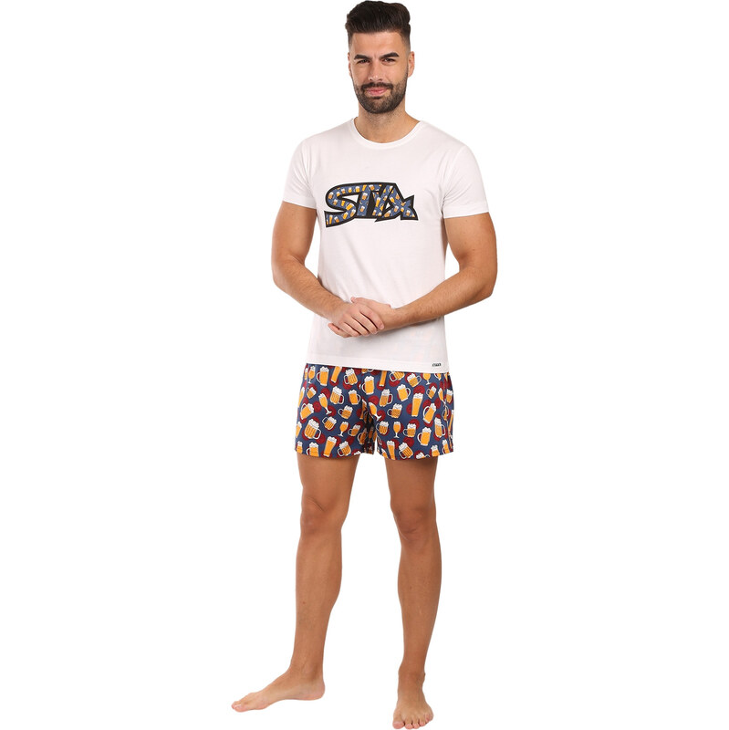 Pánské pyžamo Styx pivo (PKP1855)