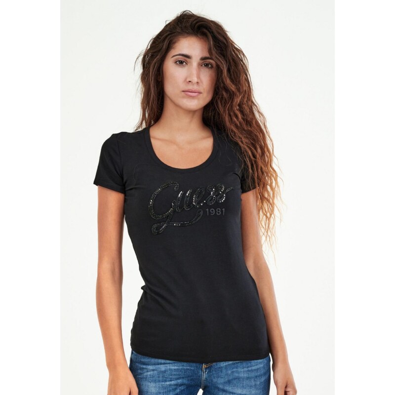 Guess dámské černé tričko 109096571