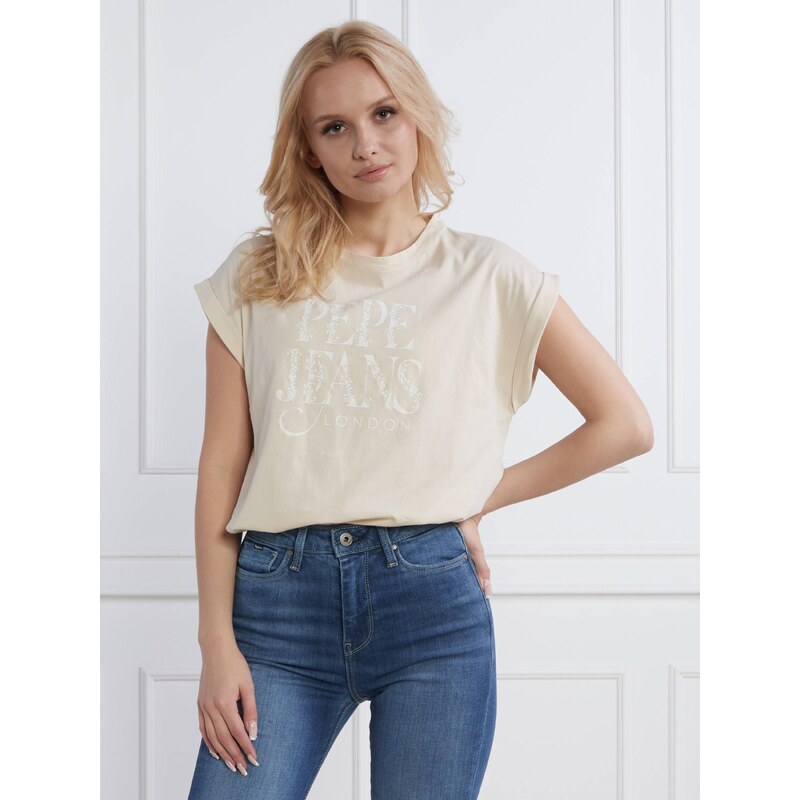 Pepe Jeans béžové dámské Linda tričko