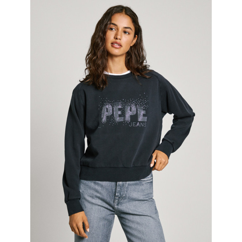 Pepe Jeans dámská černá mikina LUNA