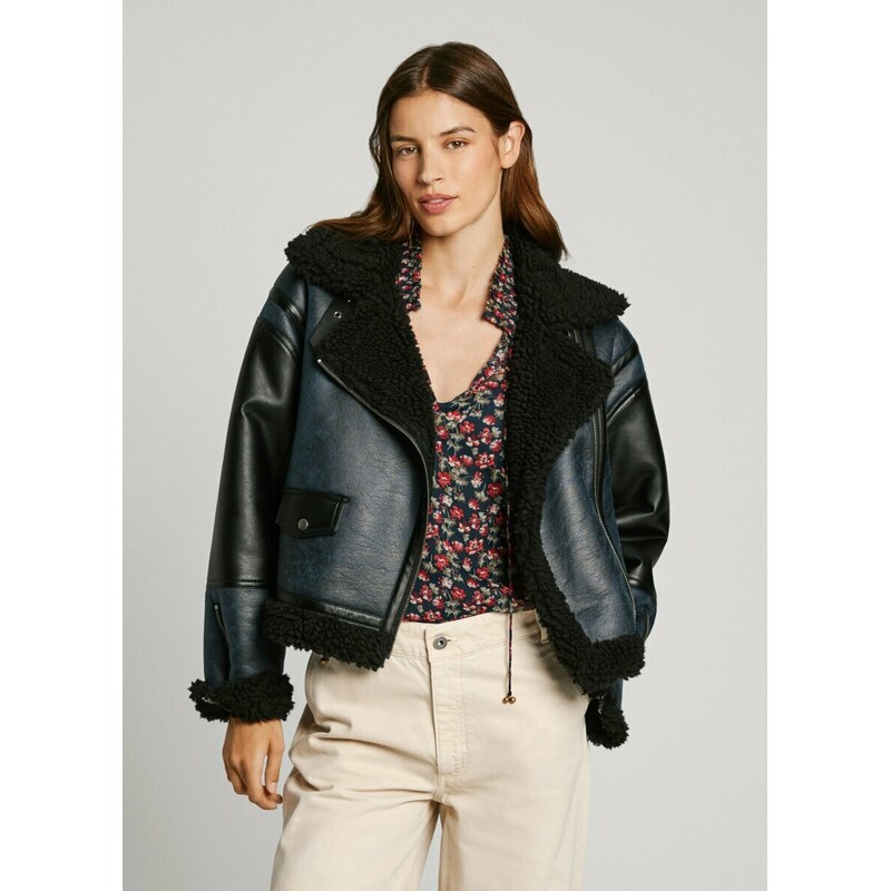 Pepe Jeans dámská modrá bunda BROOKLYN