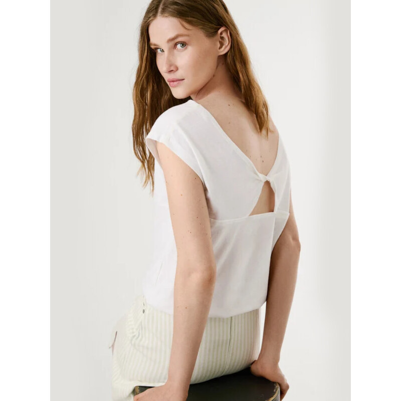 Pepe Jeans dámské bílé tričko Alice