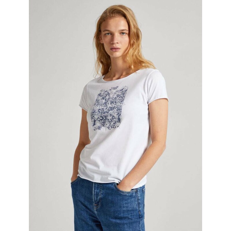 Pepe Jeans dámské bílé tričko Jury
