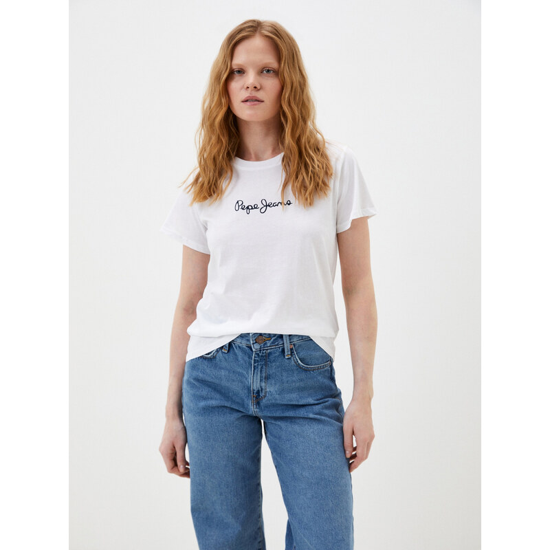 Pepe Jeans dámské bílé tričko Lorette