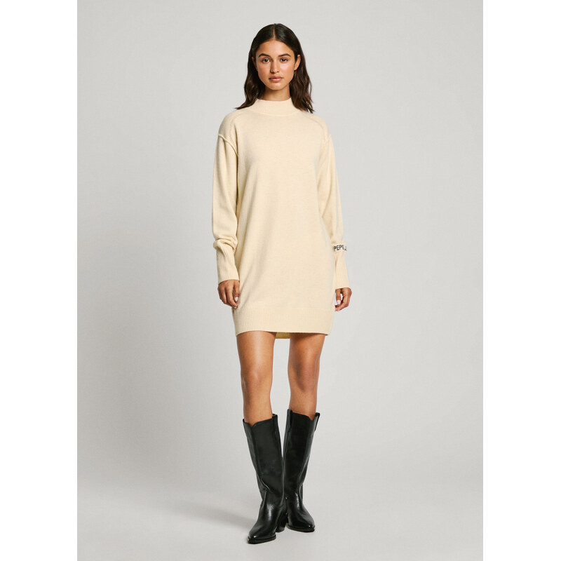 Pepe Jeans dámské krémové šaty HAZEL 109097085