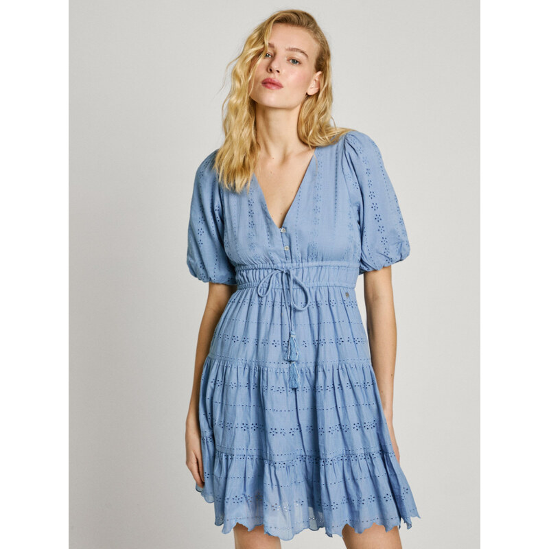 Pepe Jeans dámské modré šaty Day