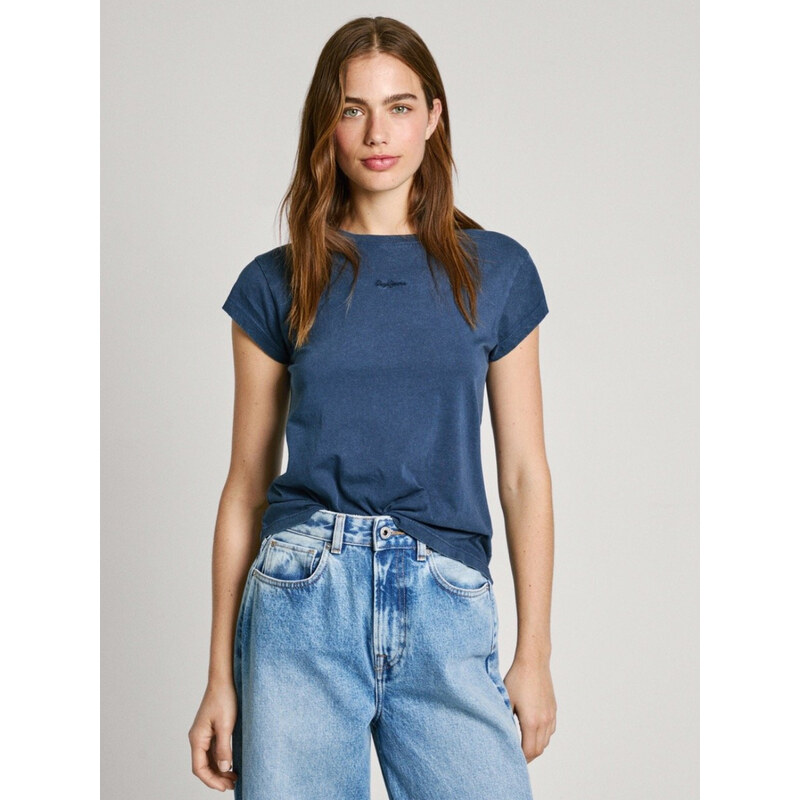 Pepe Jeans dámské modré tričko