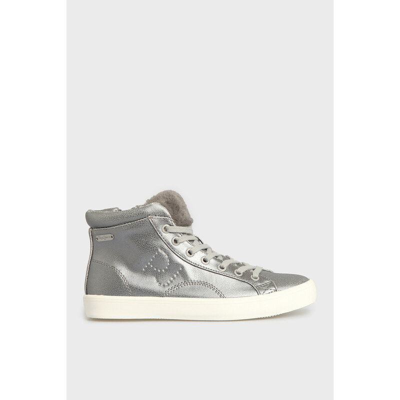 Pepe Jeans dámské stříbrné kotníkové tenisky 109097185