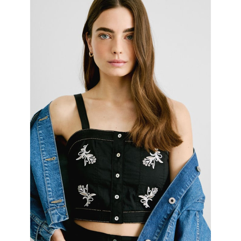 Pepe Jeans dámský černý top Earby