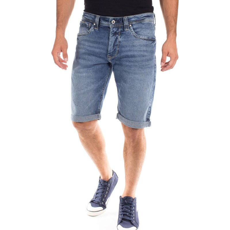 Pepe Jeans pánské modré džínové šortky