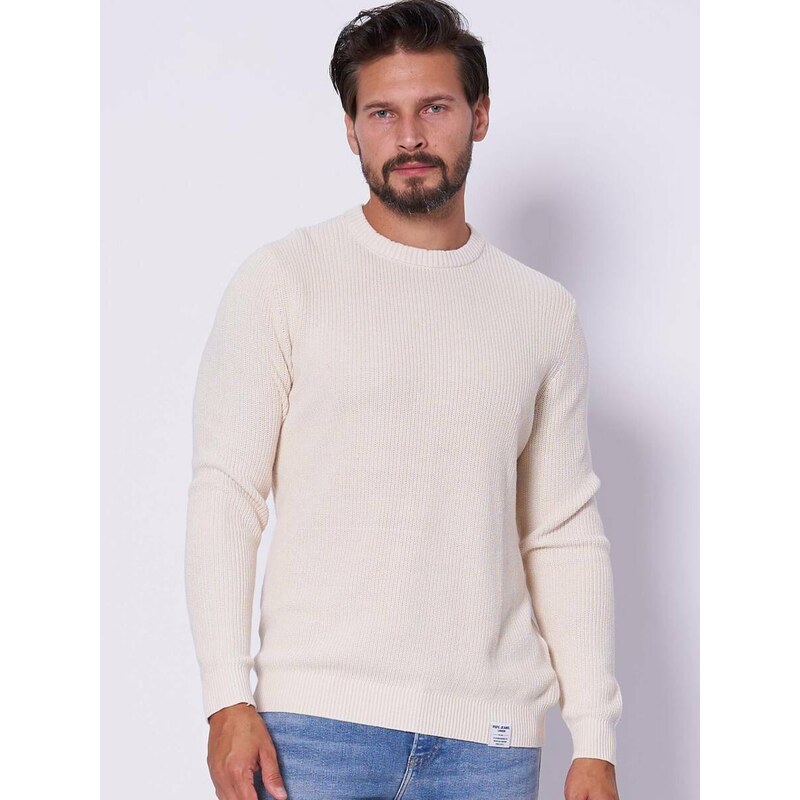 Pepe Jeans pánský krémový svetr