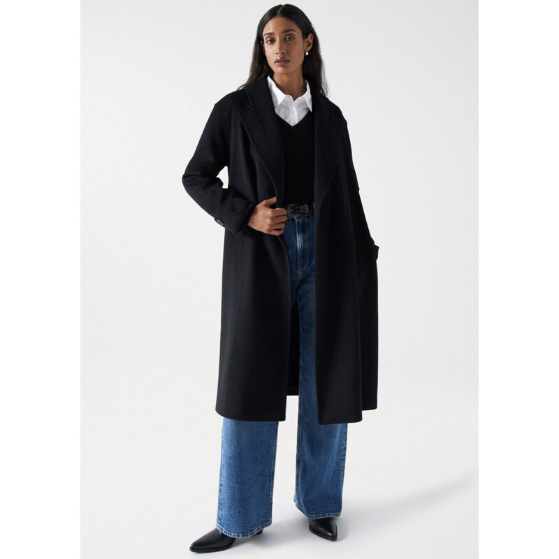 Salsa Jeans dámský černý kabát 109097604