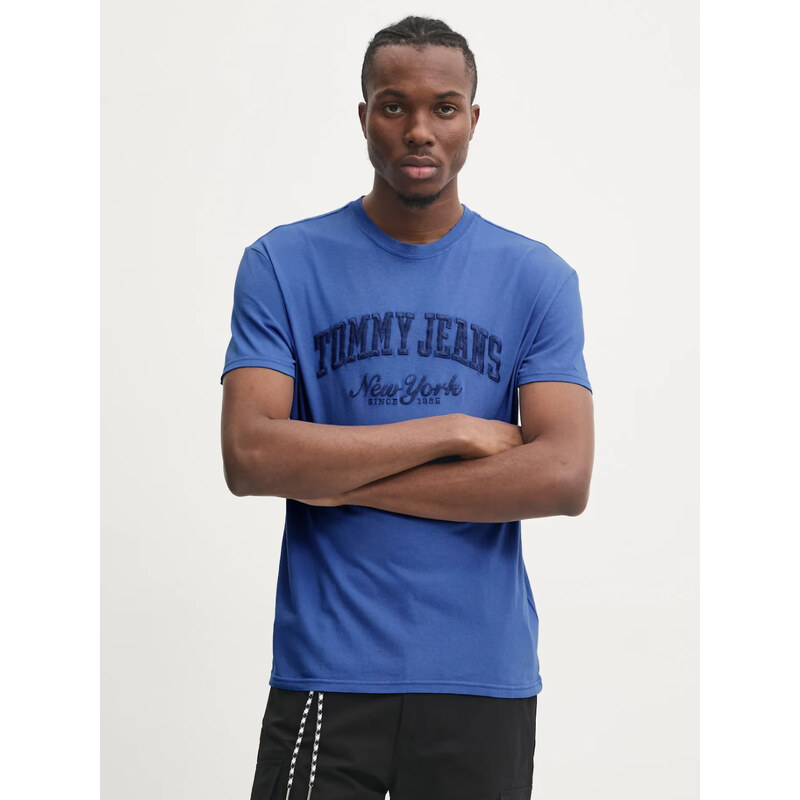 Tommy Jeans pánské modré tričko