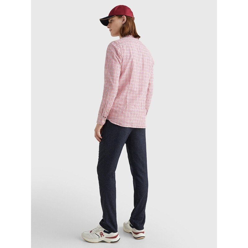 Tommy Hilfiger pánská červená kostkovaná košile