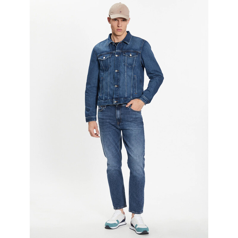 Tommy Hilfiger pánská modrá džínová bunda