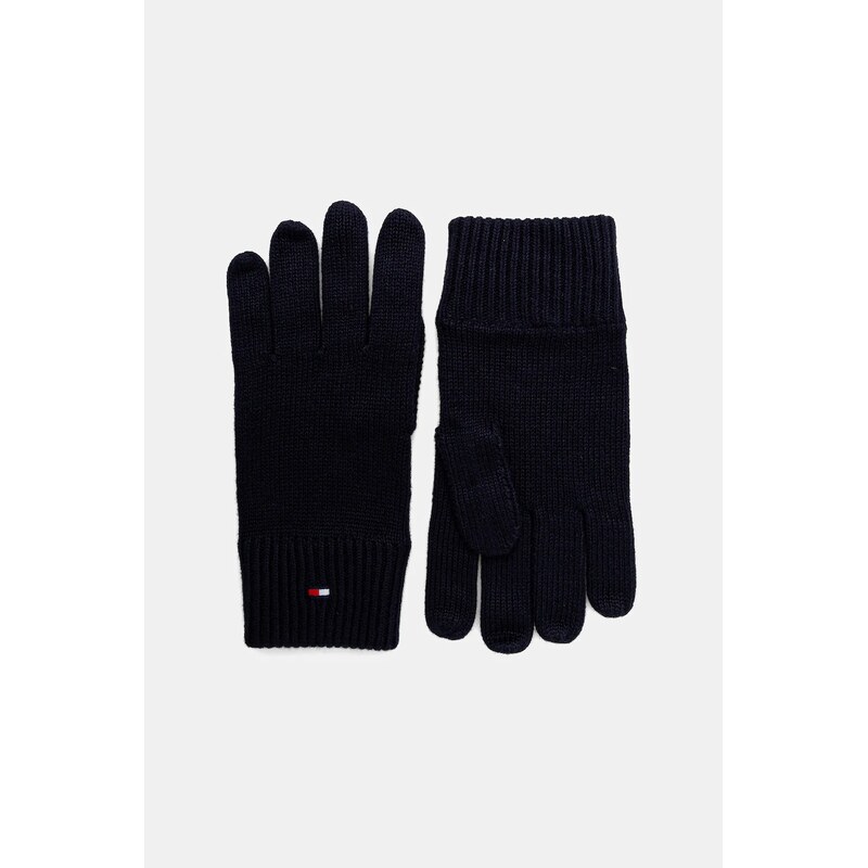 Čepice a rukavice s příměsí kašmíru Tommy Hilfiger 2-pack tmavomodrá barva, AM0AM13806