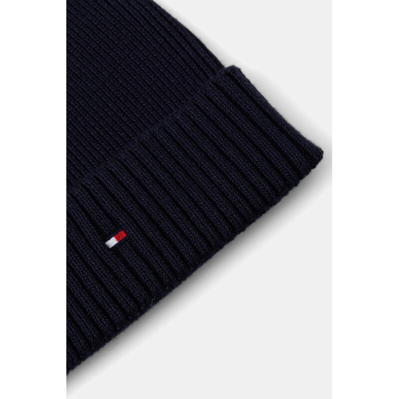 Čepice a rukavice s příměsí kašmíru Tommy Hilfiger 2-pack tmavomodrá barva, AM0AM13806