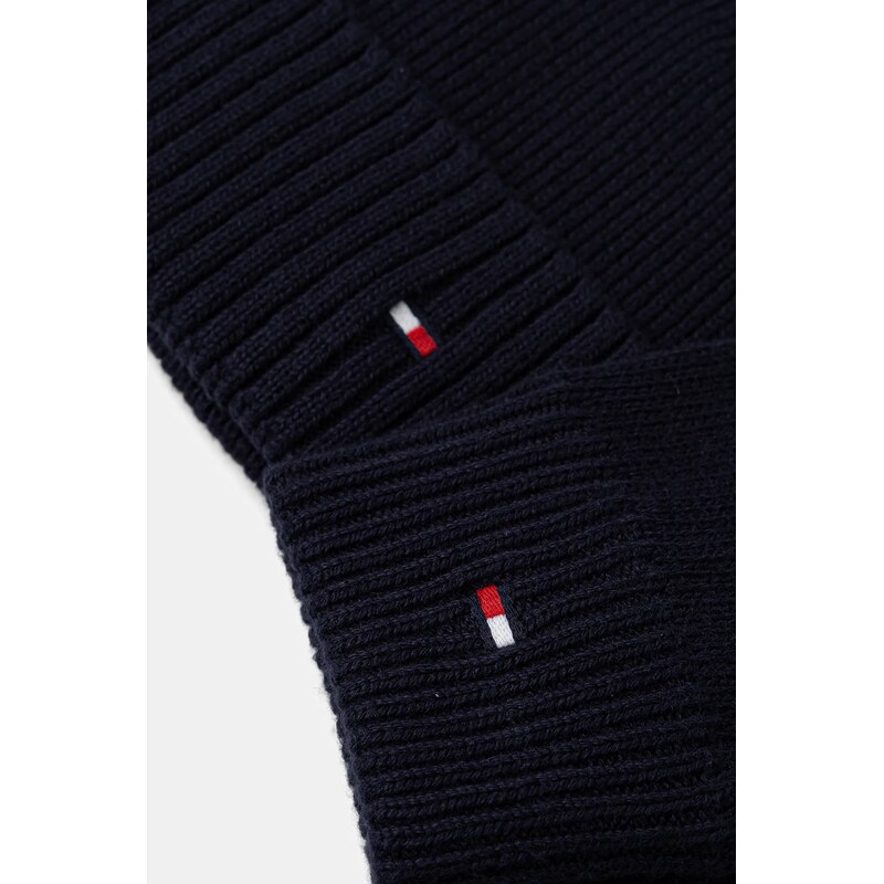 Čepice a rukavice s příměsí kašmíru Tommy Hilfiger 2-pack tmavomodrá barva, AM0AM13806