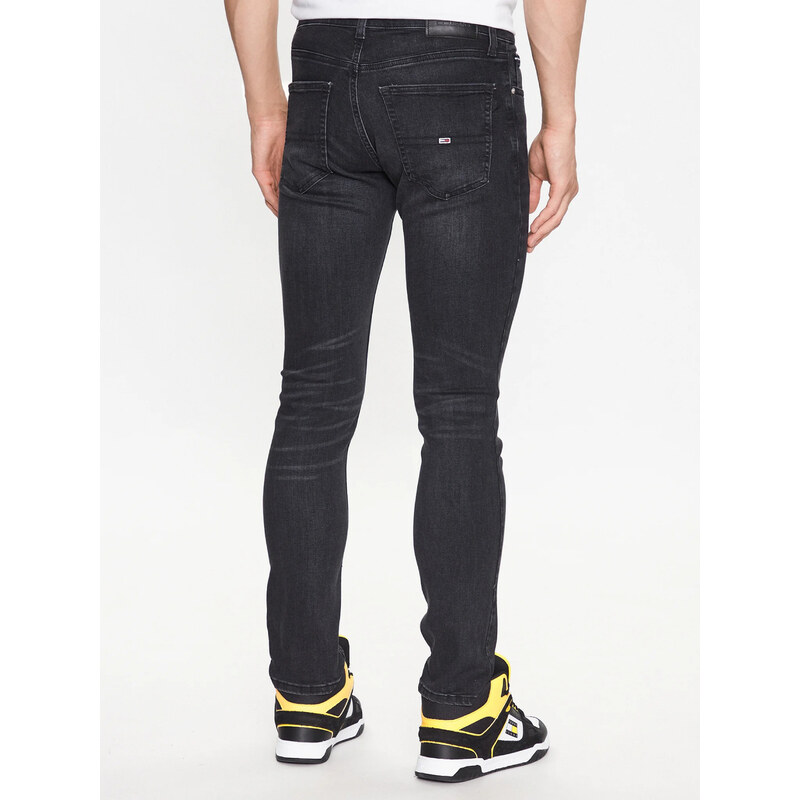 Tommy Jeans pánské černé džíny