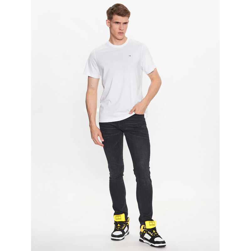 Tommy Jeans pánské černé džíny