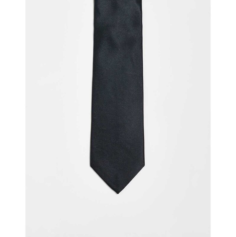 ASOS DESIGN slim tie in black