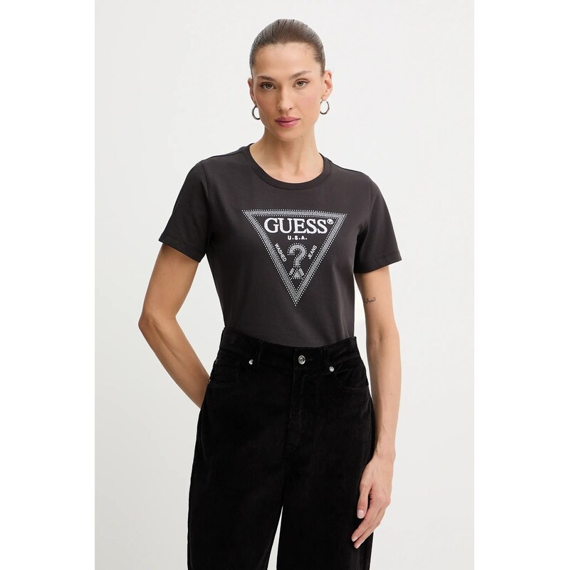Bavlněné tričko Guess 110542384