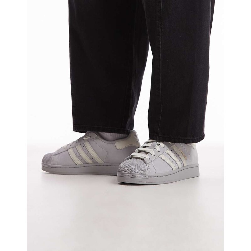 adidas Originals Superstar II trainers in grey nubuck