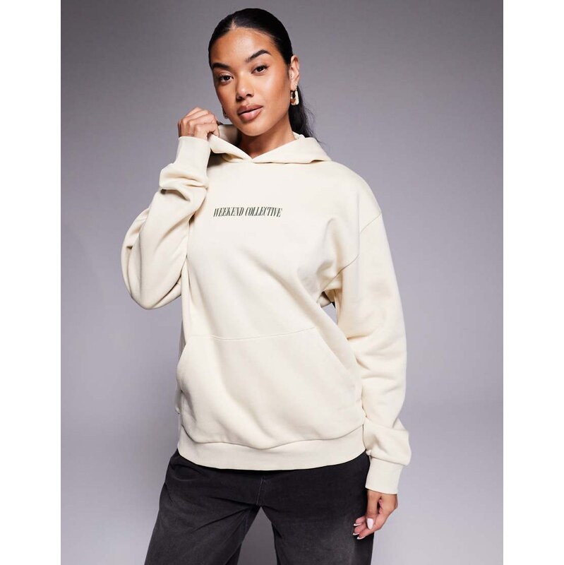 ASOS Weekend Collective Weekend Collective oversized hoodie with 112213343