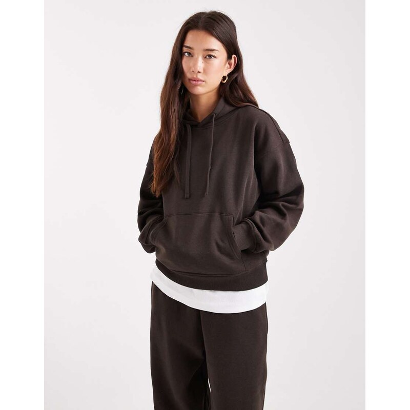 ONLY hoodie co-ord in chocolate brown