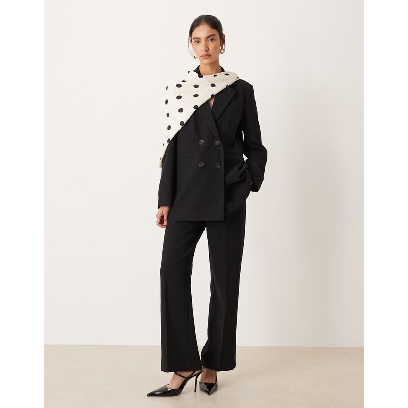 YAS tailored wide leg trouser co-ord in black