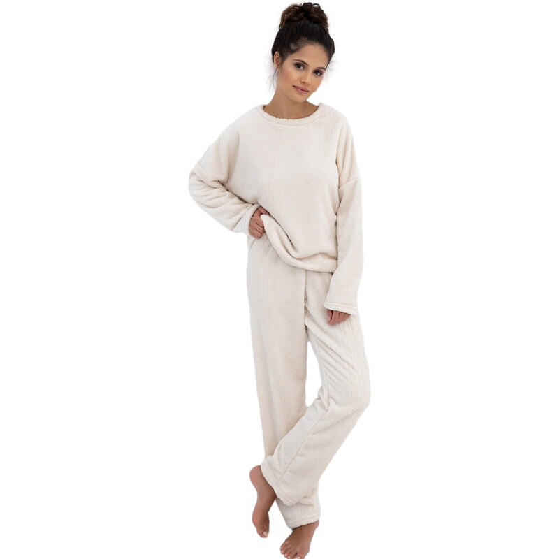 Dámské pyžamo SENSIS BRIDGET HOMEWEAR ecru 109102008