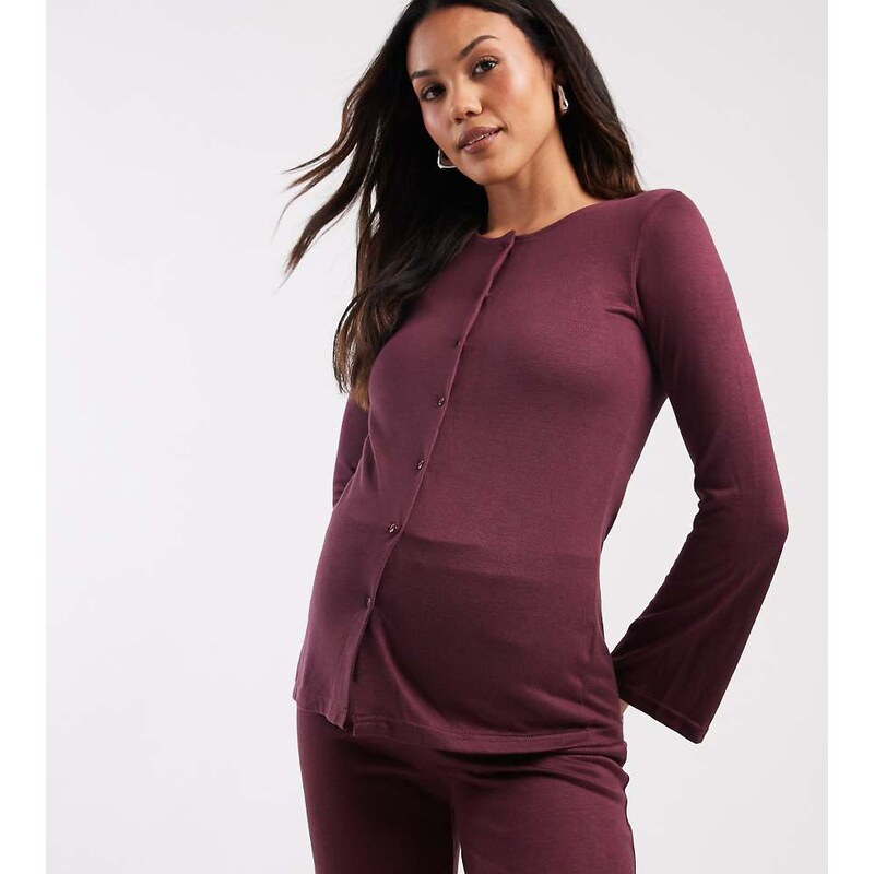 Mama.licious Mamalicious Maternity soft split side detail jersey top 109109118