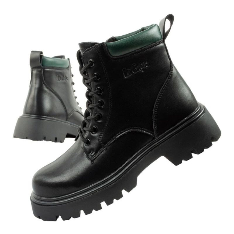 Lee Cooper boty dámské trapper boty kožené zateplené šněrovací